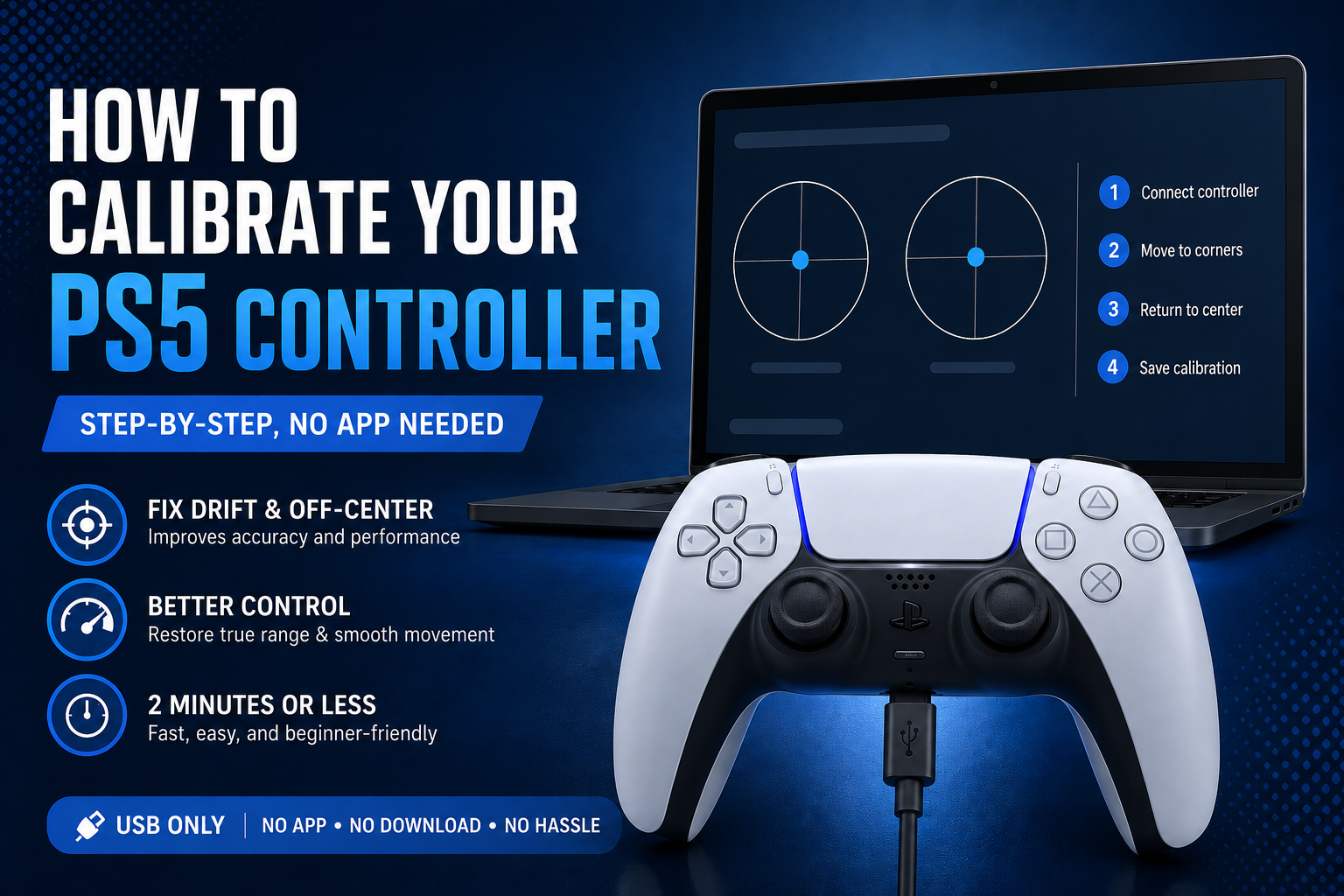 Cover image for the article How to Calibrate a PS5 Controller (Fix Drift Fast)